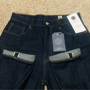 Levi's Japanese Selvedge Jeans Women 31x31 High Rise Slim Dark Wash